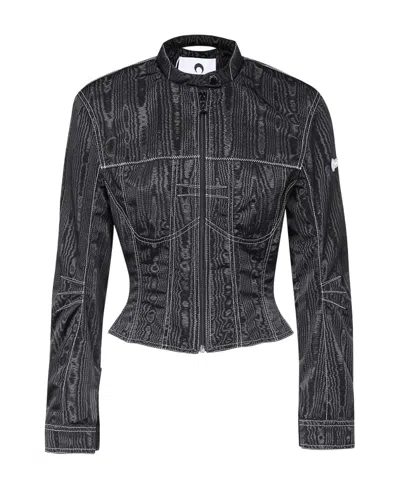 Marine Serre Racing Casual Jacket In Black