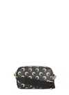 Marine Serre Rectangular Shoulder Bag With All-over Crescent Moon Pattern In Grey