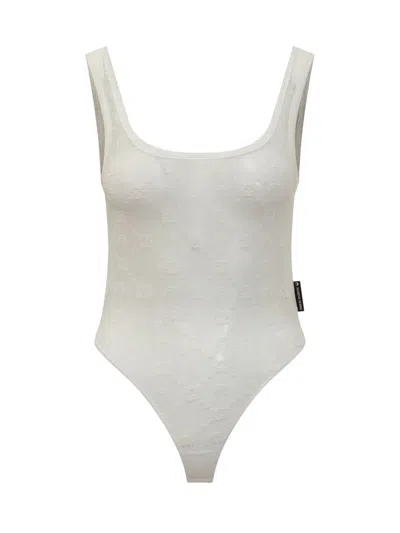 Marine Serre Recycled Bodysuit In White