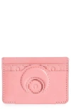 Marine Serre Recycled Leather Card Case In Pink
