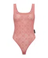 Marine Serre Recycled Mesh Flock Bodysuit