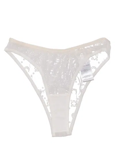 MARINE SERRE MARINE SERRE RECYCLED MESH FLOCK HIGH-CUT PANTIES