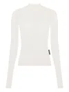 Marine Serre Recycled Mesh Flock Second Skin Highneck Top