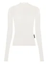Marine Serre Recycled Mesh Flock Second Skin Highneck Top