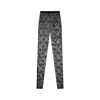 Marine Serre Recycled Mesh Flocked Tights In Multi