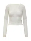 Marine Serre Recycled Mesh Flock Ss Cropped Top