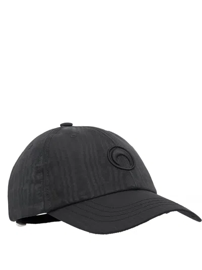 Marine Serre Recycled Moire Baseball Cap Donna Nero In Black