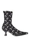 Marine Serre Moon Printed Jersey Ms Boots In Black