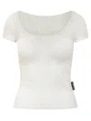 Marine Serre Mesh Top In White