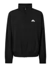 Marine Serre Stand Collar Casual Jacket In Black