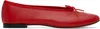 Marine Serre Red Repetto Edition Lilouh Soft Nappa Ballerina Flats In Rd60 Dark Red
