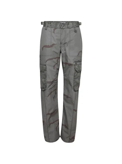 Marine Serre Regenerated Cargo Pants In Gray