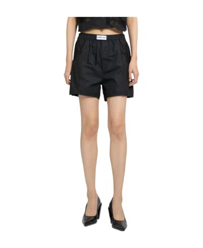 Marine Serre Regenerated Cotton Shorts In Nude