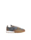 Marine Serre Regenerated Denim Low-top Sneakers In Brown