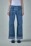 Marine Serre Denim Jeans In Blue