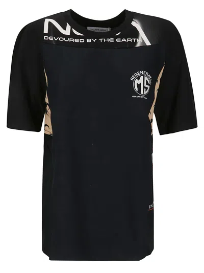 Marine Serre Regenerated Graphic T-shirt In Black