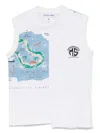 Marine Serre Regenerated Graphic-t-shirts Tank Top In 白色