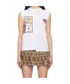 Marine Serre Regenerated Graphic T-shirts Tank Top In White