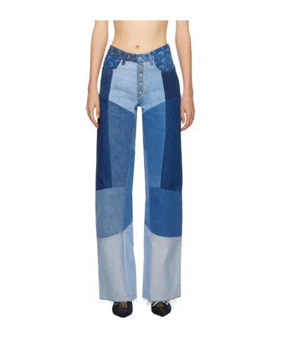MARINE SERRE REGENERATED JEANS PANTS