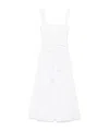 Marine Serre Regenerated Midi Dress In White