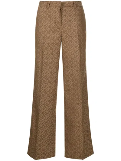 Marine Serre Moon Diamant Pants In Beige