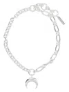 Marine Serre Charm Necklace In Silver