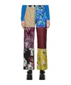 Marine Serre Multicolor Regenerated Scarves Trousers In Multicolor