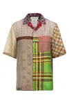 Marine Serre Regenerated Silk Scarves Bowling Shirt And Blouse Multicolor