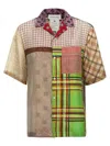 Marine Serre Regenerated Silk Scarves Bowling Shirt And Blouse Multicolor In Multicolor