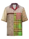 Marine Serre Regenerated Silk Scarves Bowling Shirt And Blouse Multicolor In Multicolor