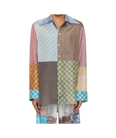 Marine Serre Regenerated Silk-scarves Shirt