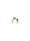 MARINE SERRE REGENERATED SINGLE TIN MOON STUD EARRING