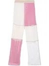 Marine Serre Regenerated Straight-leg Crochet Trousers In White
