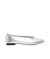 Marine Serre Silver Repetto Edition Lilouh Soft Nappa Ballerina Flats
