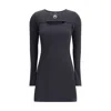 Marine Serre Crescent Moon-embroidered Mini Dress