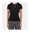 Marine Serre Round-neck Short-sleeved T-shirt In Black
