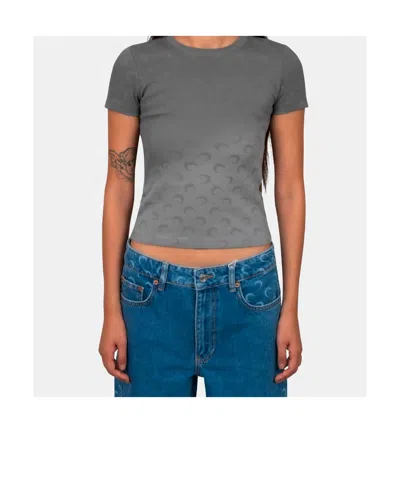 Marine Serre Round-neck Short-sleeved T-shirt In Multi