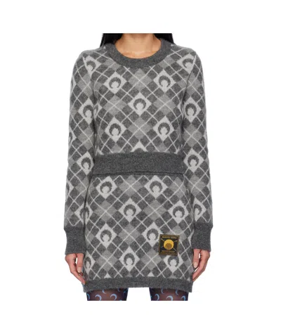 MARINE SERRE ROUND NECK SWEATER