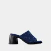 Marine Serre Women's Serre Heeled Mules In Blue