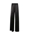 Marine Serre Satin Drawstring Trousers In Black