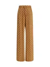 Marine Serre Satin Moon Pants