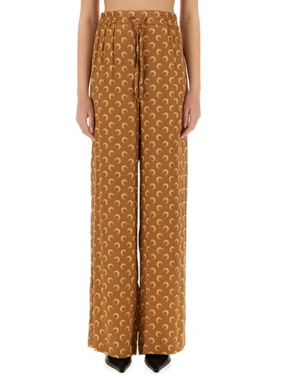 MARINE SERRE MARINE SERRE SATIN PANTS "MOON"