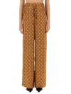 Marine Serre Wide-leg Trousers With Elastic Waistband
