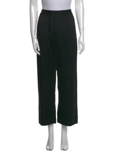 Pre-owned Marine Serre Satin Wide Leg Pants In Gray