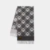 Marine Serre Scarf -  - Wool - Light Grey In Grey
