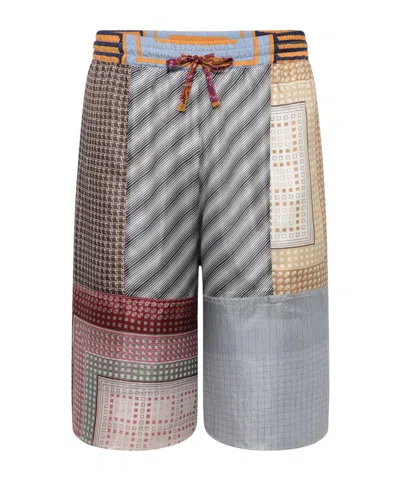 Marine Serre Scarves Drawstring Shorts