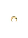 Marine Serre Regenerated Single Moon Earring In Gold