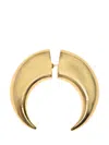Marine Serre Regenerated Single Moon Earring In Shiny Gold