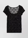 Marine Serre Flocked Mesh Top
