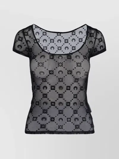 Marine Serre Top In Black